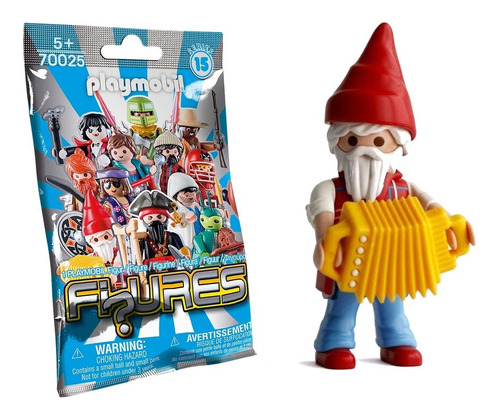 Figura Playmobil Acordionista Sobre Serie 15 Niños 70025