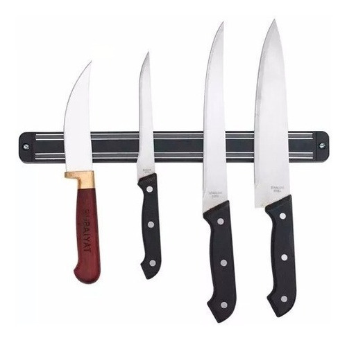 Barra Magnética Para Faca Metal Multiuso Ímã Cozinha 33 Cm