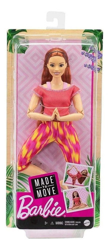 Boneca Barbie Made To Move Mattel 22 Articulações Rosa 3