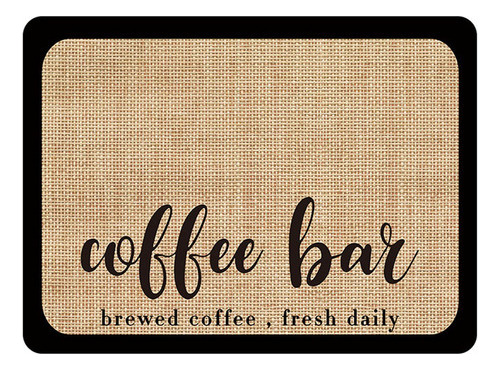 Tapete De Café Para Barra De Café, Parte Trasera De Goma Que