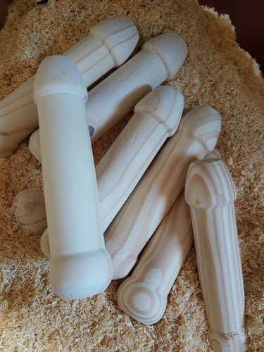 Pene De Madera Pack X 4 Unidades