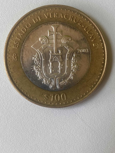 Moneda Conmemorativa 100 Pesos Veracruz Llave
