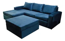 Comprar Sillon Esquinero 250 X 180 + Puff Bochum Pana Antimanchas