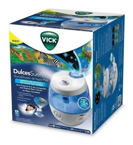 Humidificador Ultrasonico Vick Vul575 Vapor Frio 3,8 Litros