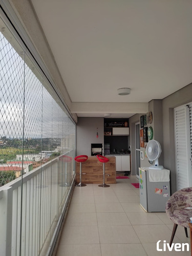 Imagem 5 de 17 de Lindo Apartamento De 100m² Com 3 Dormitórios, 1 Suíte, Vanranda Gourmet E 2 Vagas Ao Lado Do Vale Sul. - 9075