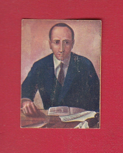 1946 Amado Nervo Figurita Original De Album Aguila Uruguay