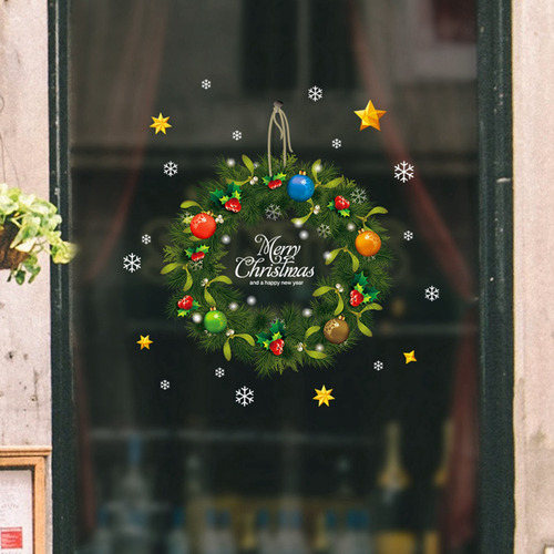 2 Pegatinas De Pared Con Forma De Corona De Navidad Para Ven