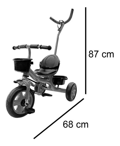 Triciclo Para Niños Con Barra De Empuje
