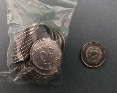 20 Moedas 50 Centavos De Cruzados 1986 (Usado)