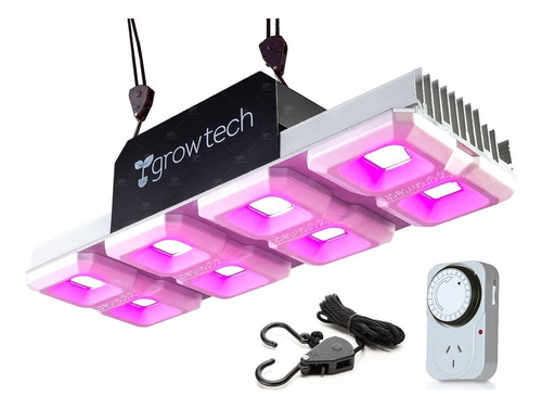 Led Growtech 400w Full Spectrum Con Poleas Cultivarg Y Timer