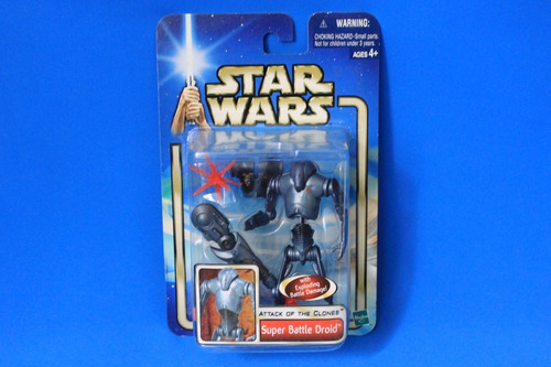 Star Wars Attack Of The Clones Super Battle Droid (Usado)