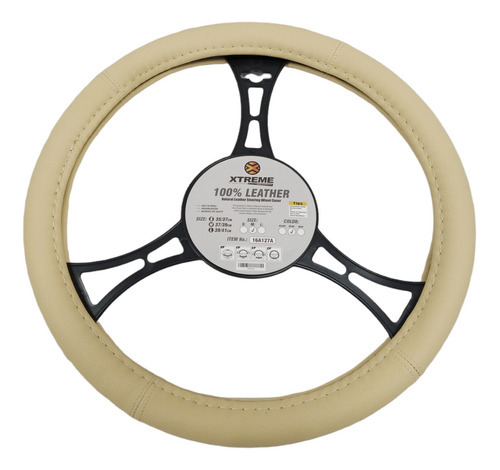 Forro Volante Semi Cuero Beige 