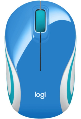 Mouse Inalámbrico Logitech M187 Palace Blue Azul Dongle Pc