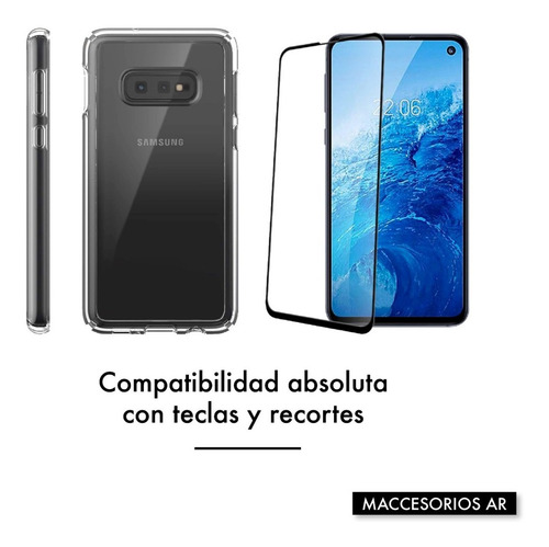 Imagen 6 de 10 de Funda Acrílica + Vidrio Compatible Samsung S10 Edge