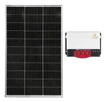 Comprar Kit Solar Placa 160w Com Controlador Carga 20a 12\u002F24v Mppt