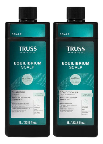 Kit Equilibrium Scalp Shampoo 1l + Condicionador 1l Truss