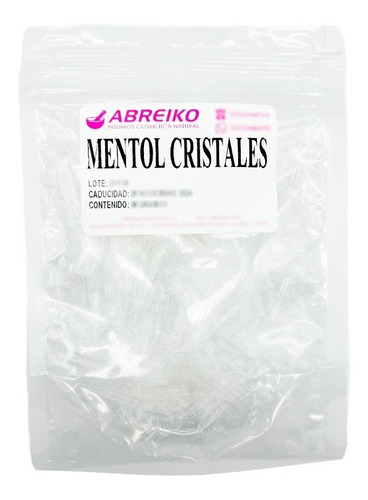 Mentol En Cristales 50 Gramos