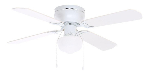 Ventilador Abanico Techo Littleton 42 Blanco Y Roble Aspas Blanco/Roble blanqueado