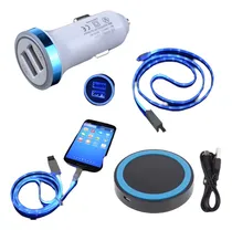 Comprar Led Cargador Usb Cable Qi Inalámbrica Almohadilla De Coche P