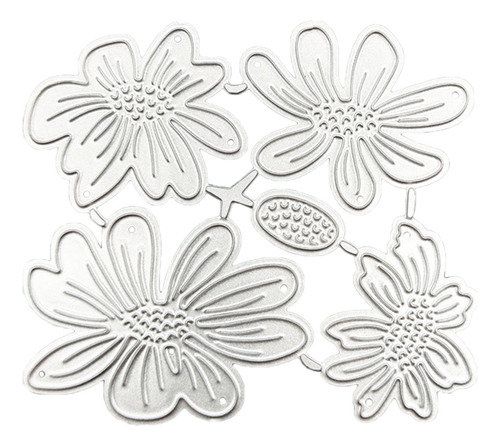 Troqueles Para Cortar Metal Con Forma De Flor (1 #mold), Pla