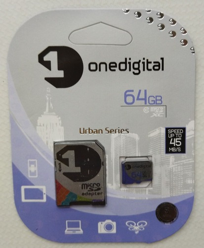 Memoria Micro Sd One Digital 64gb Clase 10 + Adaptador Sd