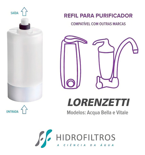 Kit 3 Refis Para Lorenzetti Acqua Bella E Vitale - Branco