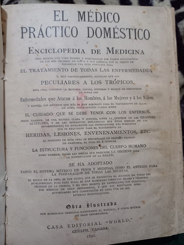 Libro Antiguo Editado En 1892. Con Ilustaciones A Mano.