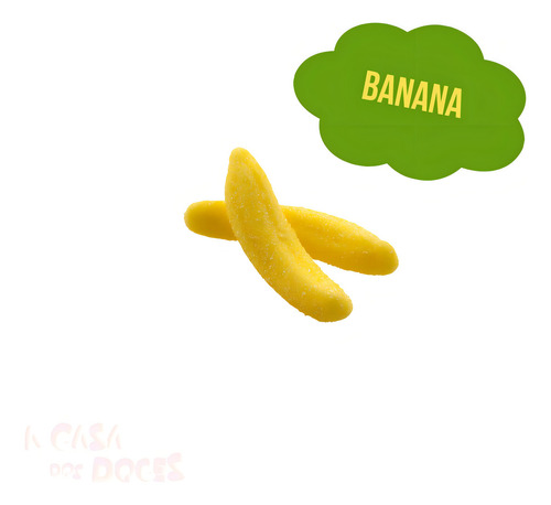 Gelatinas Fini Bananas Doces 500g Kit 3 Pacotes