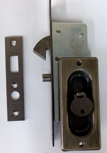 Fechadura Chave Dobrável Porta Correr Antique União Mundial