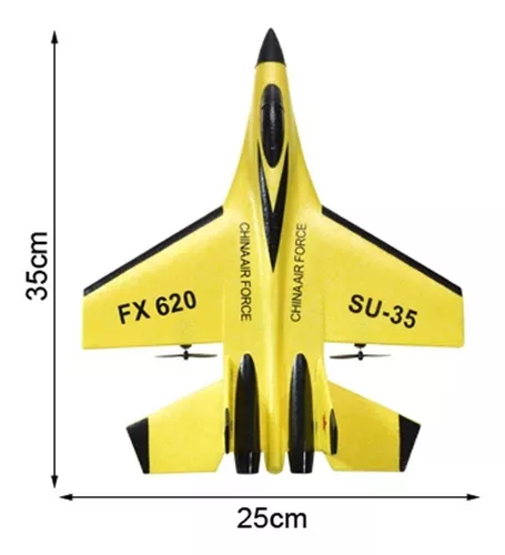 Avião 2.4g Controle Remoto Su-35 Planador Brinquedo Crianças