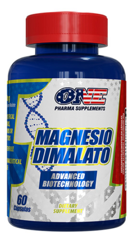 Magnésio Dimalato Importado 300mg One Pharma 60 Cápsulas