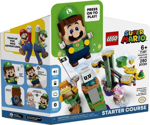 Lego Super Mario 71387 Adventuras Con Luigi Nuevo Original