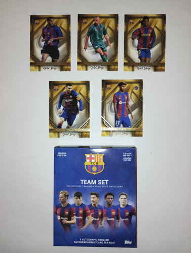 Tarjetas Barcelona Set Completo 50/50 Messi, Yamal Rookie C (Usado)