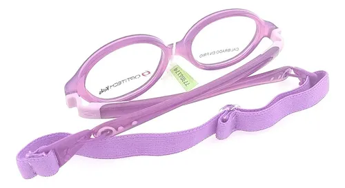 Anteojos Lentes Optitech Kids K067 Armazon Receta Goma Flex