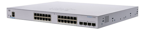Switch 24 Puertos Giga Adm Cisco +4 Sfp Cbs350-24t-4g-ar