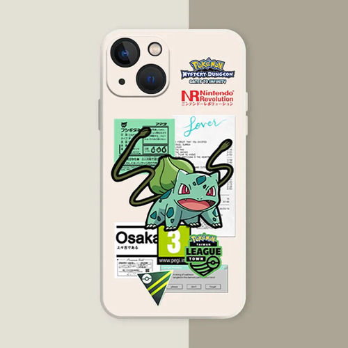 Funda Pokemon Soft Clear Tpu Para iPhone 15, 14, 13, 12, 11