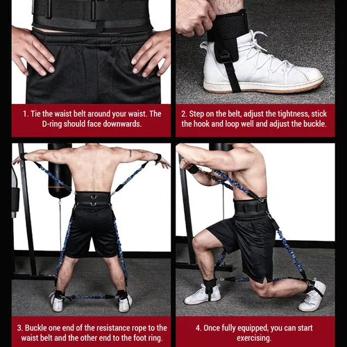 Set De Bandas De Resistencia Para Boxeo Y Entrenamiento De A