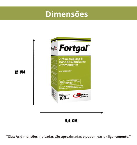 Kit 2 Unidades - Fortgal Sol Inj 100 Ml