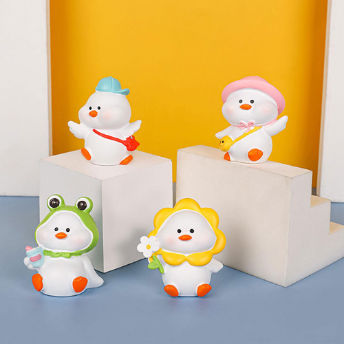 4 Figura De Encantadora Para Decoración Del Con Gorra Azul