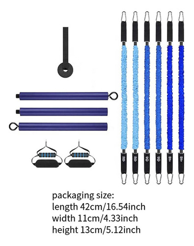 Kit De Barra De Pilates Con Bandas Elásticas De La Puerta
