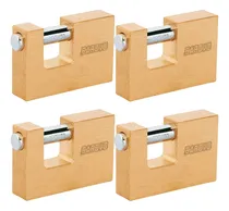 Comprar 4 Candados Blindado De Acero 80mm 3 Llaves Seguridad Barovo