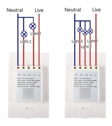 Interruptor Táctil Inteligente Wifi Smart Switch Alexa
