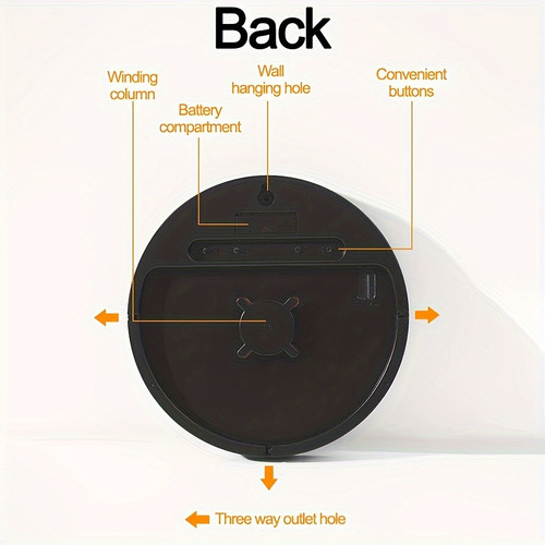 Reloj Digital De Pared Con Mando A Distancia Reloj Led 25cm