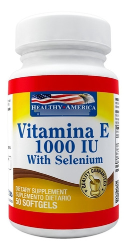 Vitamin E 1000 Mas Selenium Iu X 50 Softgels Healthy America