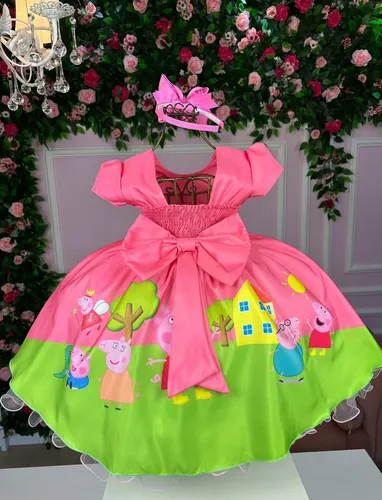 Roupa peppa pig best sale festa
