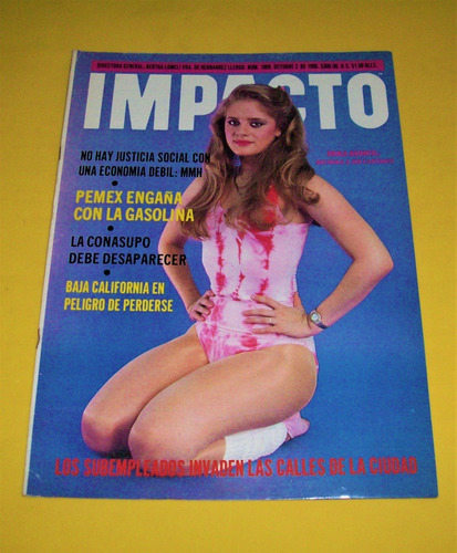 Erika Buenfil Revista Impacto 1986