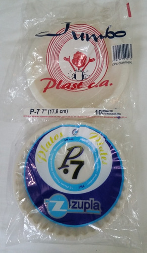 Imagen 5 de 5 de Platos Desechables Plásticos