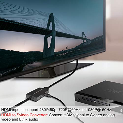 Convertidor De Video Lvy Svideo A Hdmi, Av A Hdmi 1080p/720