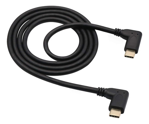 Zdycgtime - Cable De Extension (tipo C 3.1, 90 Grados, Us...