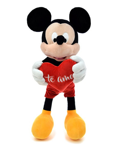 Peluche Mickey Mouse Phi Phi Toys negro tamaño grande